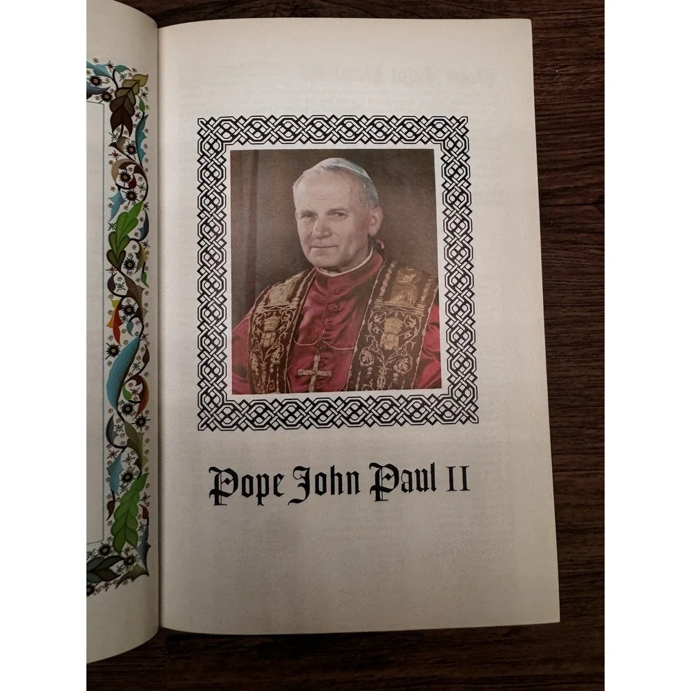 Holy Bible NAB School & Church Edition Catholic Burgundy Red Gold
